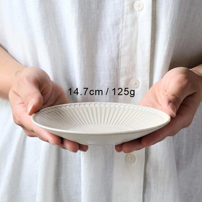 Minoro Touki Minoyaki Ultra Light 14.7CM Ceramic Dish (Yamato Blue)- Yamato Blue