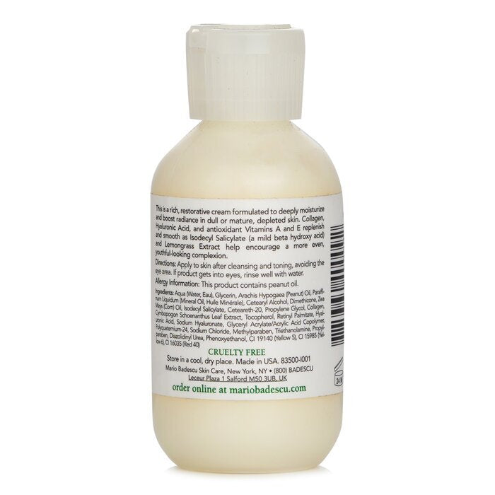 Mario Badescu Hydraterende Vochtinbrengende Crème met Biocare & Hyaluronzuur - Voor Droge/Gevoelige Huidtypes 59ml/2oz