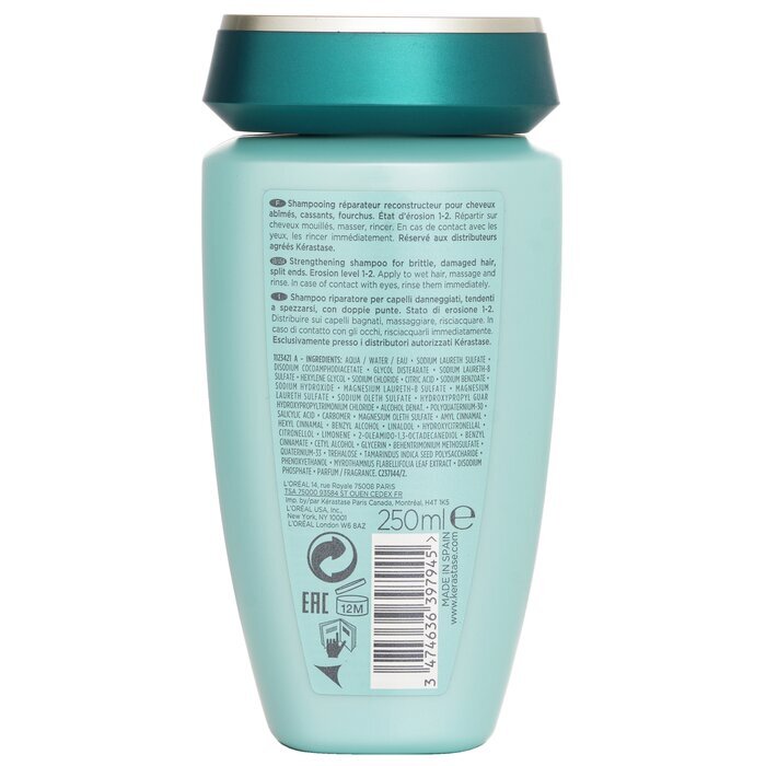 Kerastase Resistance Bain Force Architecte Strengthening Shampoo (voor broos, beschadigd haar, gespleten punten) 250ml/8.5oz