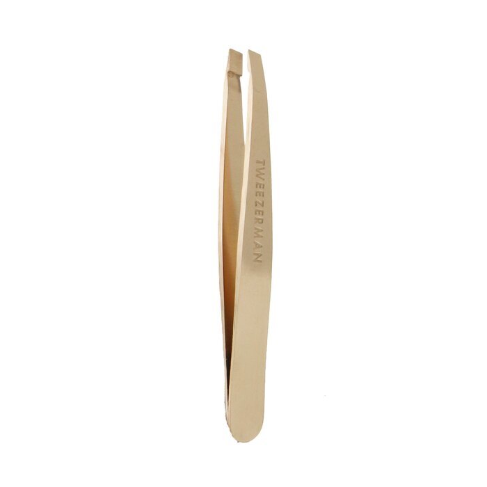 Tweezerman Mini Slant Tweezer With Case - Rose Gold (Studio Collection)