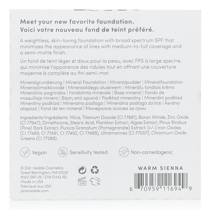 Jane Iredale PurePressed Base Mineral Foundation Nachfüllpackung LSF 20 - Warm Sienna 9,9 g/0,35 oz