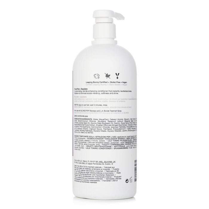 IGK Blonde Pop Paarse Toning Conditioner 1000ml/33.8oz