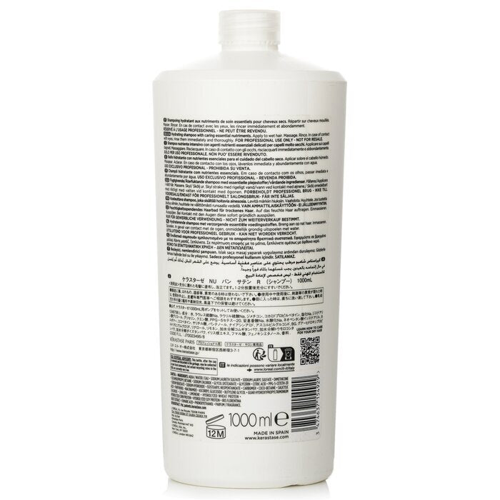 Kerastase Nutritive Bain Satin Hydrating Shampoo met essentiële voedingsstoffen (droog haar) 1000 ml/34 oz