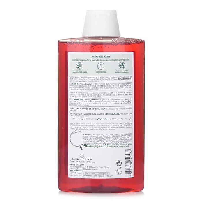 Klorane Shampoo mit Granatapfel (für strahlend coloriertes Haar) 400 ml