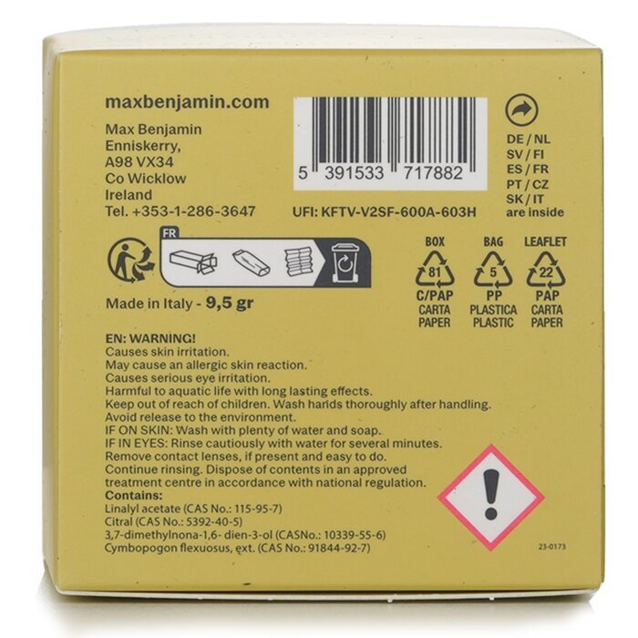 Max Benjamin Autoduft - Zitronengras und Ingwer 1 Stück