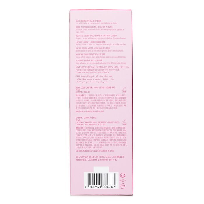 Kylie By Kylie Jenner Matte Lip Kit: Matte vloeibare lippenstift 3 ml + lipliner 1,1 g - # 503 Bad Lil Thing 2 stuks