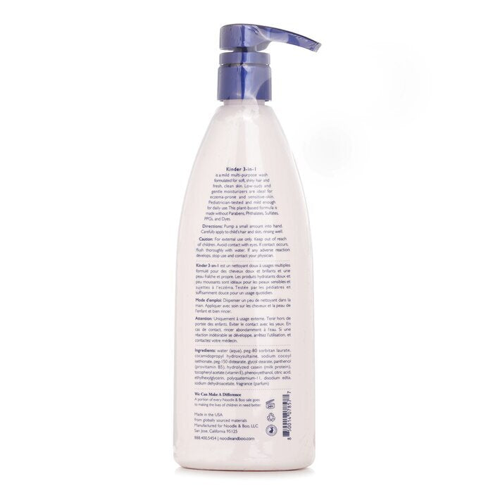 Noodle & Boo Kinder 3-in-1 shampoo, conditioner en bodywash voor baby's 473 ml/16 oz