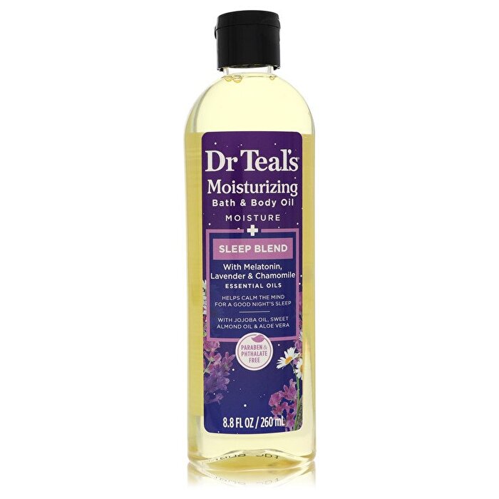 Dr Teal's Dr Teal's Feuchtigkeitsspendendes Bade- und Körperöl Sleep Blend Bade- und Körperöl mit Melatonin, Lavendel und Kamille 260 ml/8,8 oz