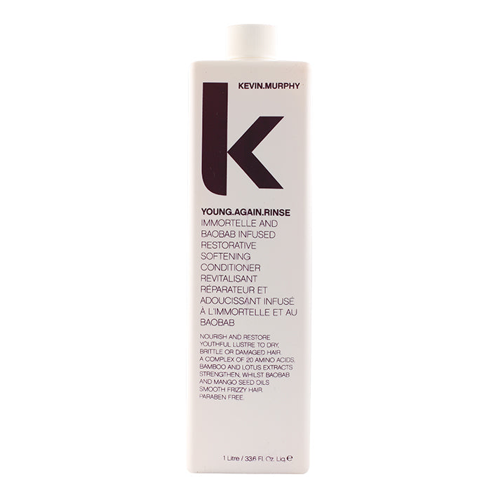 Kevin Murphy Young.Again.Rinse (Immortelle en Baobab Infused Restorative Softening Conditioner - Voor droog, broos of beschadigd haar) 1000 ml/33,8 oz