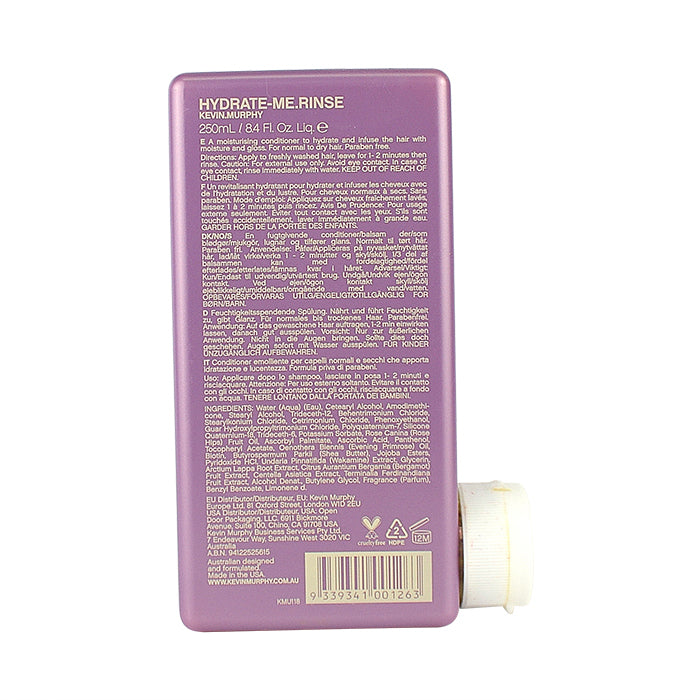 Kevin Murphy Hydrate-Me.Rinse (Mit Kakadu-Pflaume angereichertes Feuchtigkeitsversorgungssystem – für gefärbtes Haar) 250 ml/8,4 oz