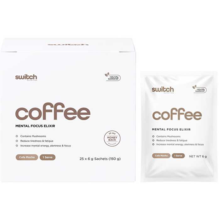 Koffie Mental Focus Elixir Cafe Mocha 25 stuks