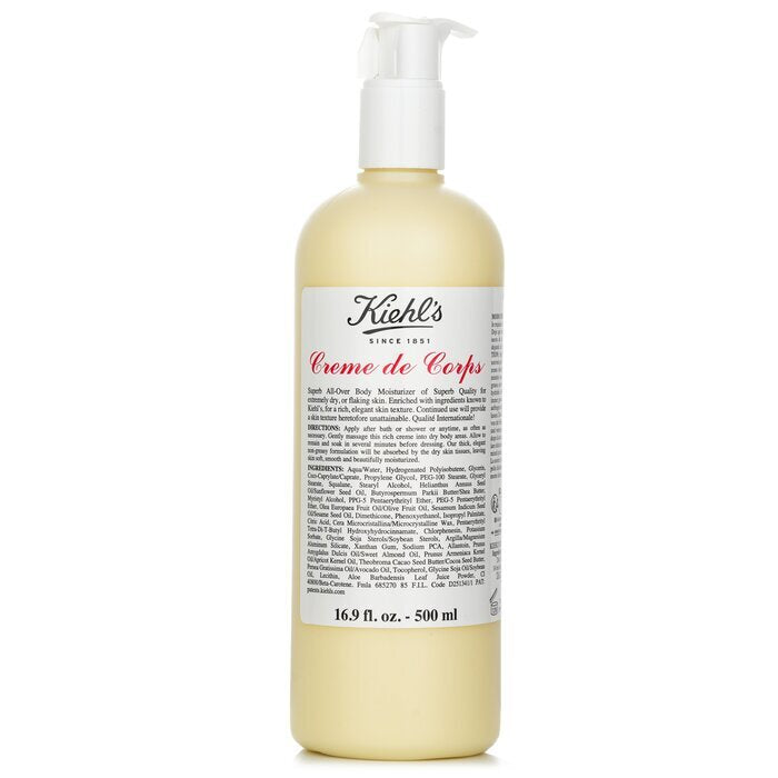 Kiehl's Crème De Corps Body Moisturizer met pomp 500ml