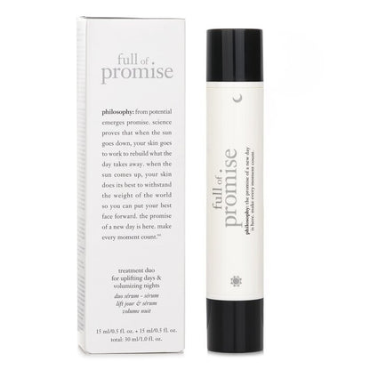 Philosophy Full Of Promise Behandlungsduo für belebende Tage und voluminöse Nächte, 30 ml