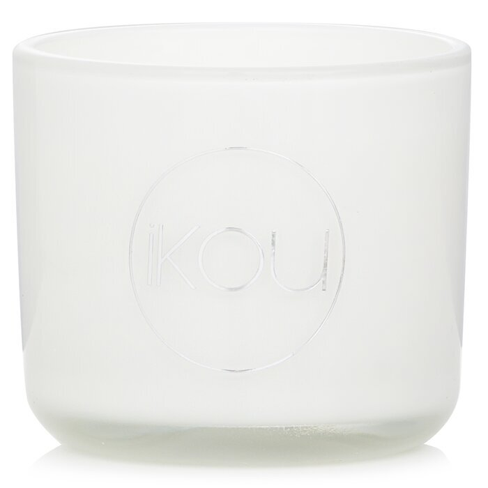 iKOU Bougie en Cire Naturelle d'Aromacologie Éco-Luxe en Verre - Zen (Thé Vert & Fleur de Cerisier) 85g