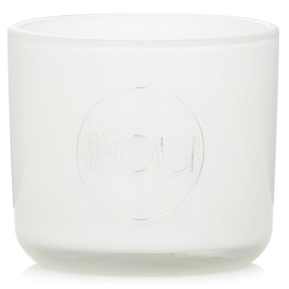 iKOU Bougie en Cire Naturelle d'Aromacologie Éco-Luxe en Verre - Zen (Thé Vert & Fleur de Cerisier) 85g