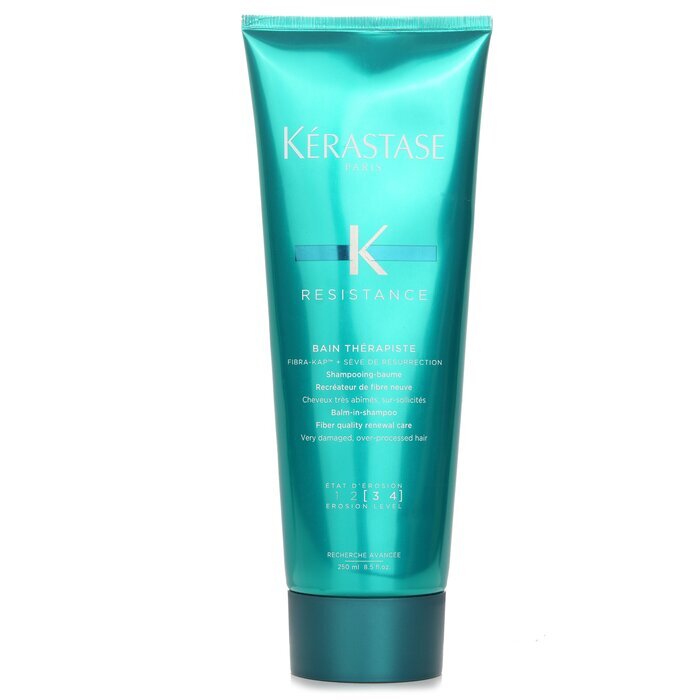 Kerastase Resistance Bain Therapiste Balm-In-Shampoo Fiber Quality Renewal Care (voor zeer beschadigd, overbehandeld haar) 250 ml/8,5 oz