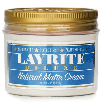 Layrite Natural Matte Cream (Tenue Moyenne, Fini Mat, Soluble dans l'eau) 120g/4.25oz