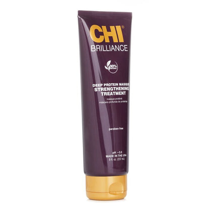 CHI Deep Brilliance Olive & Monoi Deep Protein Masque Strengthening Treatment 237ml