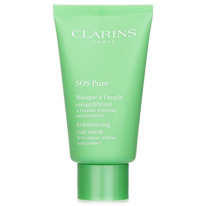 Clarins SOS Pure Masque Argile Rééquilibrant au Saule des Alpes - Peaux Mixtes à Grasses 75ml/2.3oz
