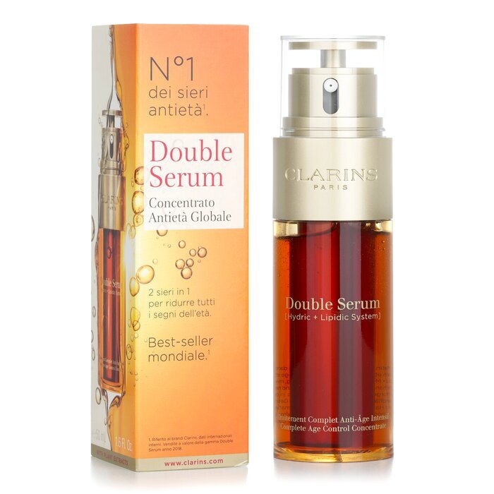 Clarins Double Serum (Hydric + Lipidic System) Complete Age Control Concentrate 50ml