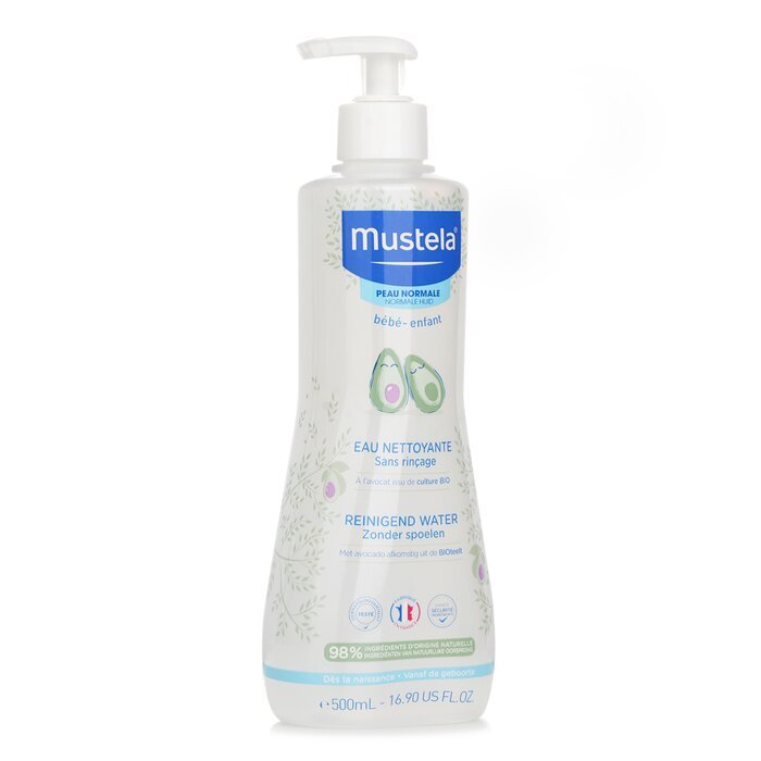Mustela No Rinse Cleansing Water (Face & Diaper Area) - For Normal Skin(Random Packaging) 500ml