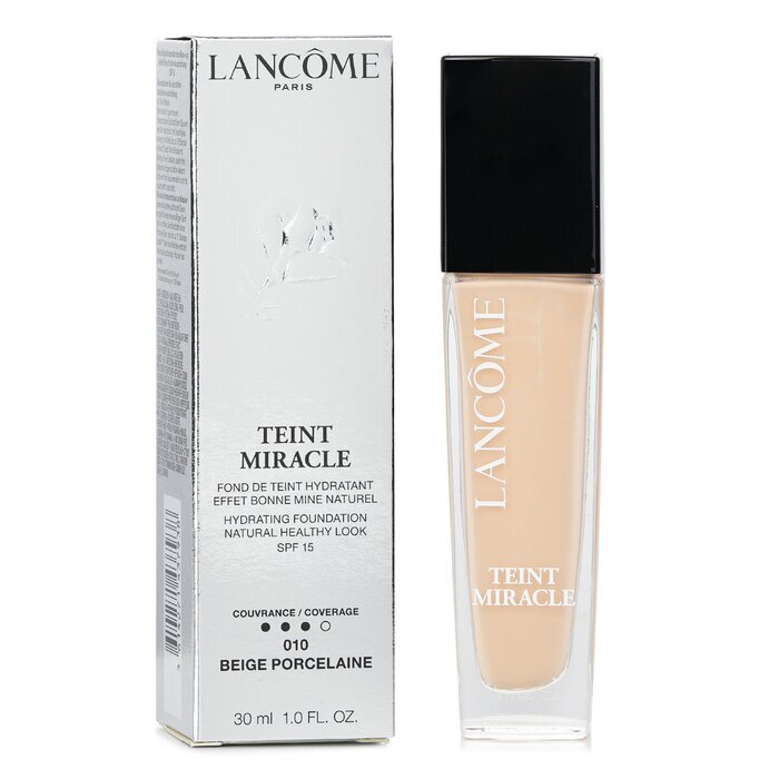 Lancome Teint Miracle Hydrating Foundation Natural Healthy Look SPF 15 - 010 Beige Porcelaine 30ml