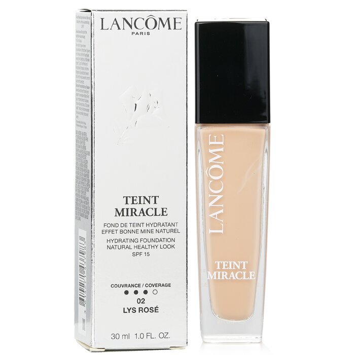 Lancome Teint Miracle Hydrating Foundation Natural Healthy Look SPF 15 - 02 Lys Rose 30ml