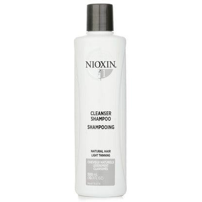 Nioxin Derma Purifying System 1 Cleanser Shampoo (Natural Hair, Light Thinning) 300ml