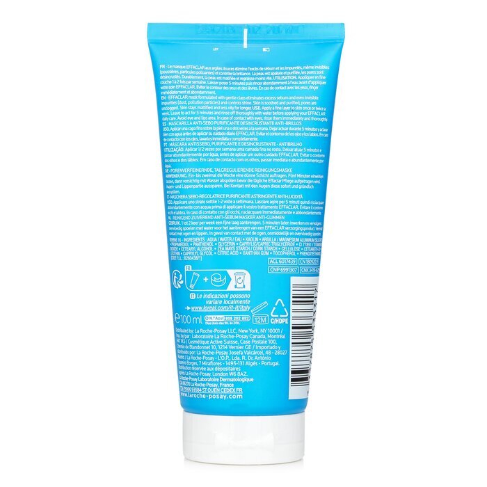 La Roche Posay Effaclar Entstopfende, reinigende Talg-kontrollierende Maske 100ml/3,3oz