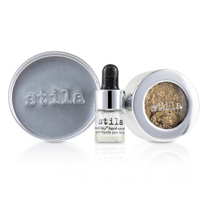 Stila Magnificent Metals Foil Finish Oogschaduw met Mini Stay All Day Liquid Eye Primer - Verguld Goud 2 stuks