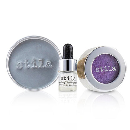 Stila Magnificent Metals Foil Finish Oogschaduw met Mini Stay All Day Liquid Eye Primer - # Metallic Violet 2 stuks