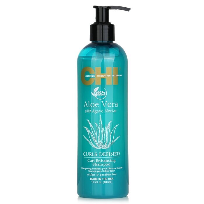 CHI Aloe Vera with Agave Nectar Curls Defined Curl Enhancing Shampoo 340ml
