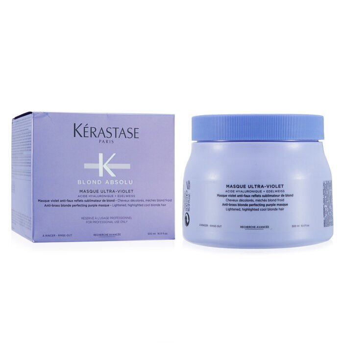 Blond Absolu Masque Ultra-Violet Anti-Brass Blonde Perfecting Purple Masque (Lightened Cool Blonde Hair) 500ml