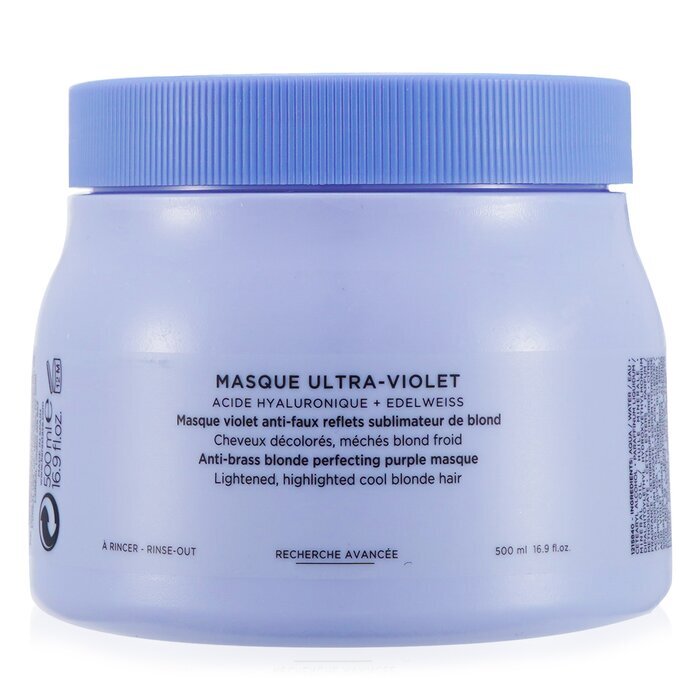 Blond Absolu Masque Ultra-Violet Anti-Brass Blonde Perfecting Purple Masque (Lightened Cool Blonde Hair) 500ml