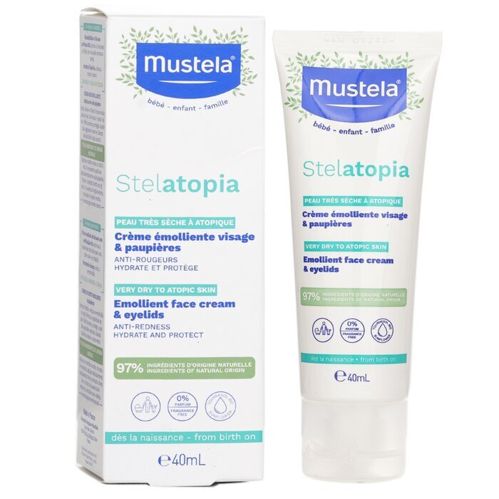Mustela Stelatopia Verzachtende Crème voor Gezicht (Anti Roodheid Actie) 40ml