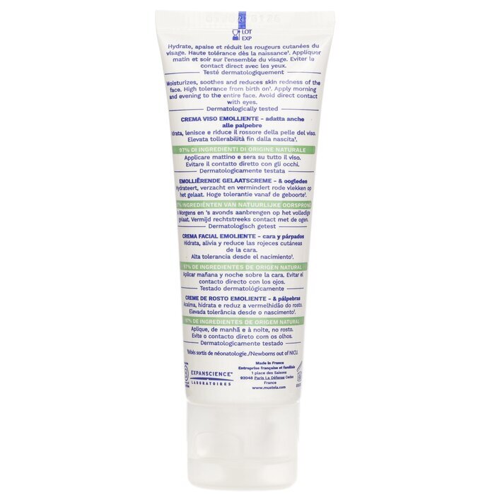 Mustela Stelatopia Verzachtende Crème voor Gezicht (Anti Roodheid Actie) 40ml