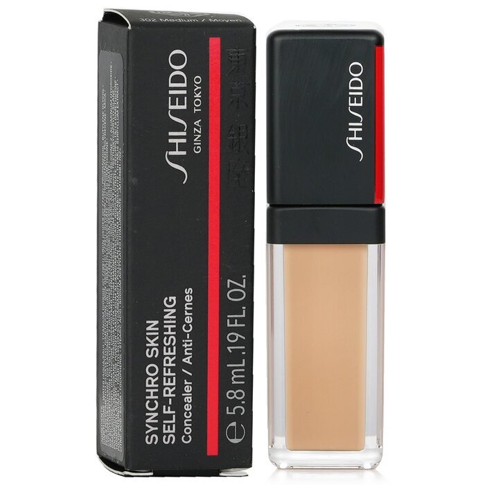 Shiseido Synchro Skin Self Refreshing Concealer - 302 Medium (Gebalanceerde tint voor medium huid) 5,8 ml