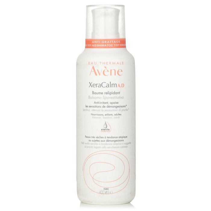 Avene XeraCalm A.D Lipid-Replenishing Balm - For Very Dry Skin Prone to Atopic Dermatitis or Itching 400ml