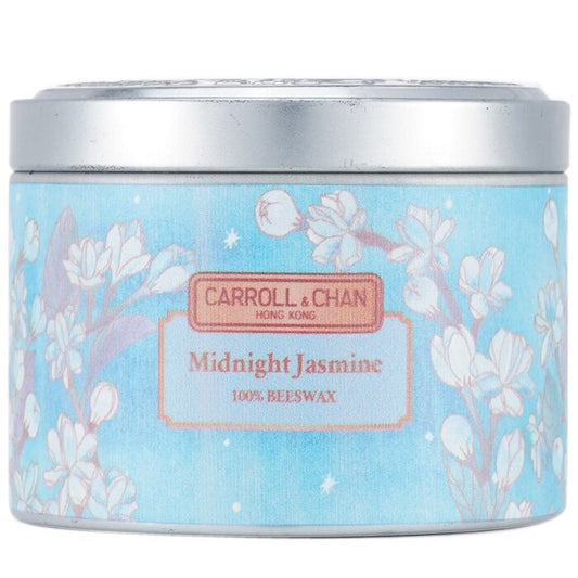 Carroll &amp; Chan 100% bijenwas blikkaars - Midnight Jasmine (8x6) cm