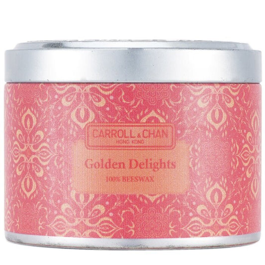 Carroll &amp; Chan 100% bijenwas blikkaars - Golden Delights (8x6) cm