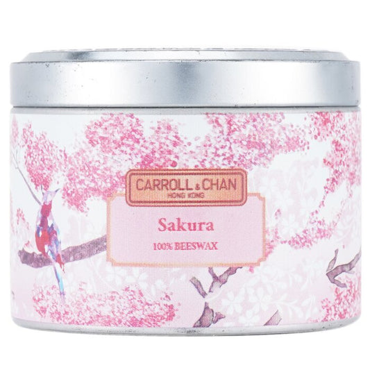 Carroll &amp; Chan 100% bijenwas blikkaars - Sakura (8x6) cm