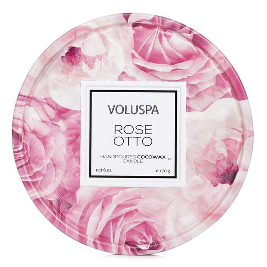 Voluspa Kerze in Dose mit 2 Dochten – Rose Otto, 170 g/6 oz