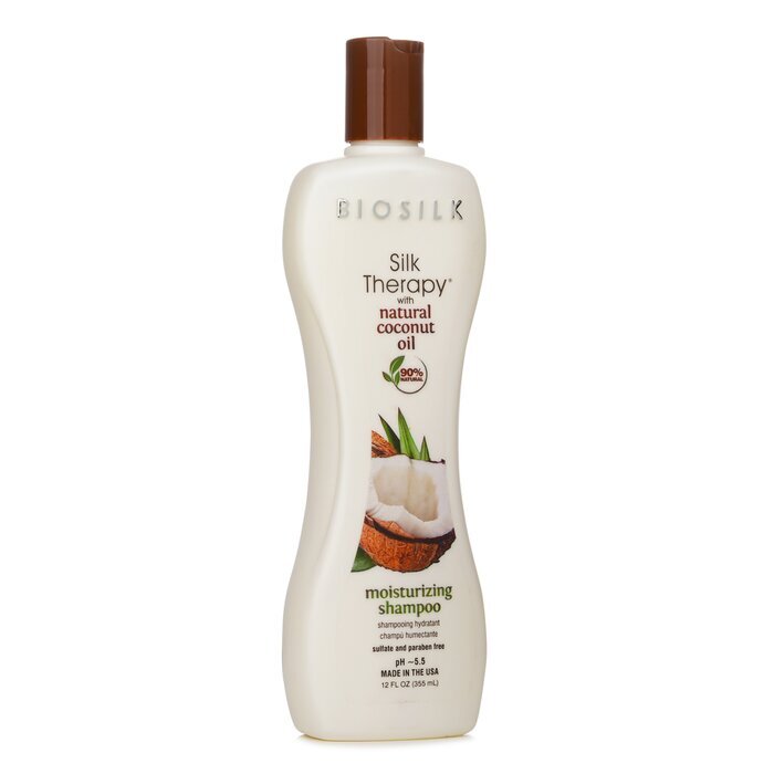 BioSilk Silk Therapy avec shampooing hydratant à l'huile de noix de coco 355ml/12oz