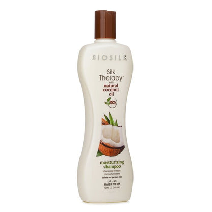 BioSilk Silk Therapy avec shampooing hydratant à l'huile de noix de coco 355ml/12oz