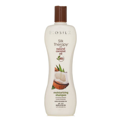 BioSilk Silk Therapy avec shampooing hydratant à l'huile de noix de coco 355ml/12oz