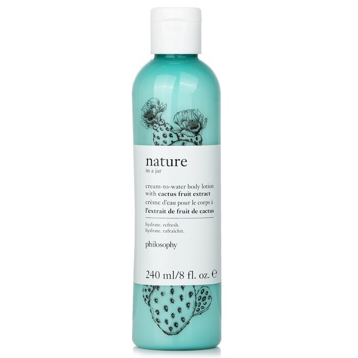 Philosophy Nature In A Jar Crème-op-water bodylotion met cactusvruchtextract 240 ml/8 oz