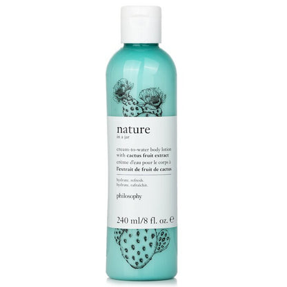 Philosophy Nature In A Jar Crème-op-water bodylotion met cactusvruchtextract 240 ml/8 oz
