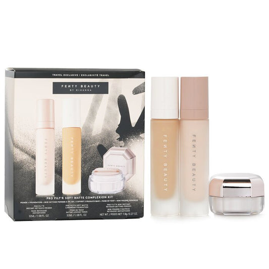 Fenty Beauty by Rihanna Pro Filt'R Soft Matte Complexion Kit: Foundation 32 ml + Primer 32 ml + Instant Retouch Setting Powder 7,8 g - #190 3 stuks