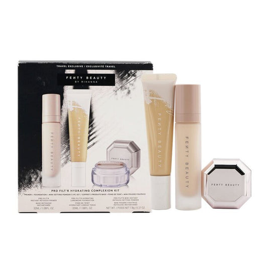 Fenty Beauty by Rihanna Pro Filt'R Hydrating Complexion Kit: Foundation 32 ml + Primer 32 ml + Instant Retouch Setting Powder 7,8 g - #140 3 stuks