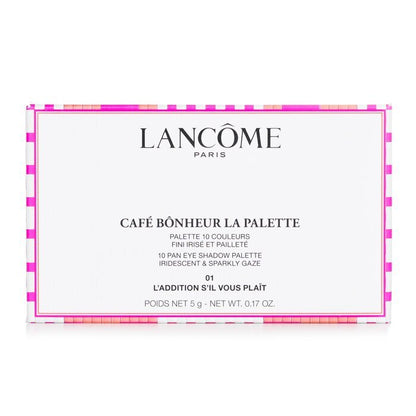 Lancome Cafe Bonheur La Palette (10x Lidschatten) (Limitierte Auflage) – 01 L'Addition S'il Vous Plait 5g